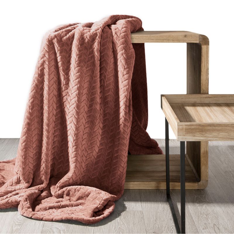Jednofarebná deka - Cindy ružová (Rozmer deky: š. 70 cm x d. 160 cm)